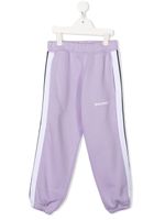 Palm Angels Kids pantalon de jogging à empiècements contrastants - Violet