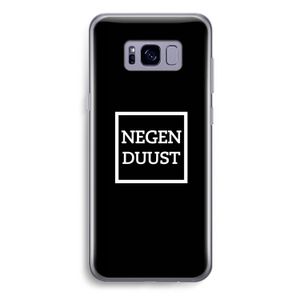 Negenduust black: Samsung Galaxy S8 Plus Transparant Hoesje