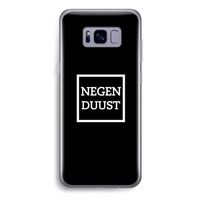 Negenduust black: Samsung Galaxy S8 Plus Transparant Hoesje