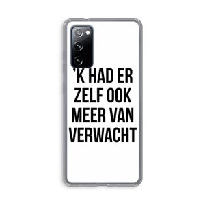 Meer verwacht: Samsung Galaxy S20 FE / S20 FE 5G Transparant Hoesje