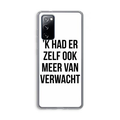Meer verwacht: Samsung Galaxy S20 FE / S20 FE 5G Transparant Hoesje