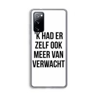 Meer verwacht: Samsung Galaxy S20 FE / S20 FE 5G Transparant Hoesje