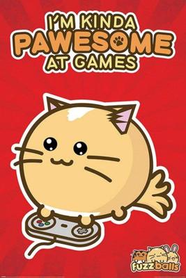Poster Fuzzballs Pawsome Gamer 61x91,5cm