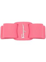 Ferragamo barrette en cuir à plaque logo - Rose