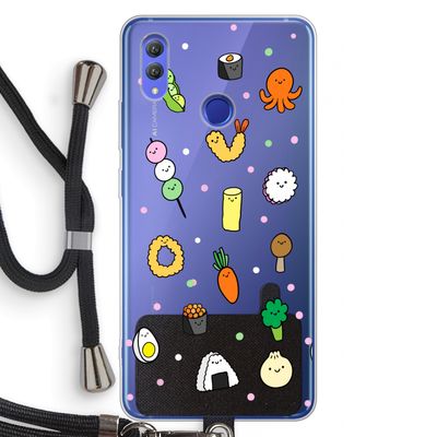 Happy bento friends: Honor Note 10 Transparant Hoesje met koord