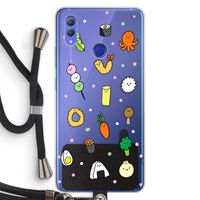 Happy bento friends: Honor Note 10 Transparant Hoesje met koord