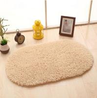Faux Fur deken anti-slip Solid Bad tapijt kinderen kamer deurmatten ovale slaapkamer woonkamer tapijten grootte: 80x120cm (lichte kameel)