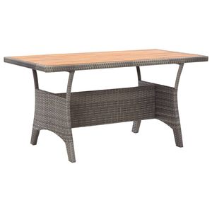 vidaXL Tuintafel 120x70x66 cm massief acaciahout grijs