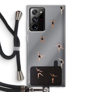 Dancing #1: Samsung Galaxy Note 20 Ultra / Note 20 Ultra 5G Transparant Hoesje met koord
