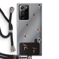 Dancing #1: Samsung Galaxy Note 20 Ultra / Note 20 Ultra 5G Transparant Hoesje met koord