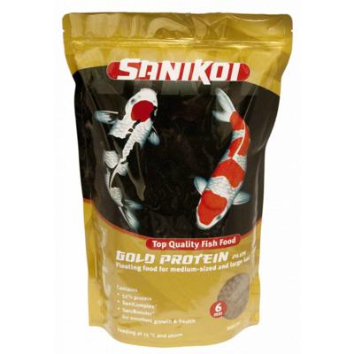 Sanikoi Gold Protein Plus 6mm Vijvervisvoer - 3L met SaniComplex & SaniBooster, 52% Eiwit