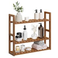 Bamboe plank met 3 verstelbare niveaus, Koffie Bruin