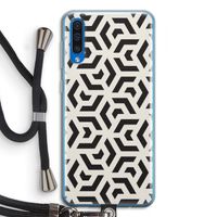 Crazy pattern: Samsung Galaxy A50 Transparant Hoesje met koord