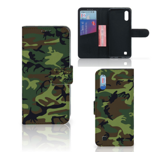 Samsung Galaxy M10 Telefoon Hoesje Army Dark