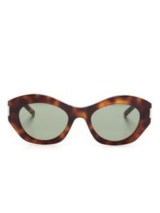 Saint Laurent Eyewear lunettes de soleil à monture papillon - Marron