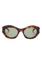 Saint Laurent Eyewear lunettes de soleil à monture papillon - Marron