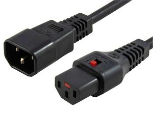 Microconnect PC1002 electriciteitssnoer Zwart 0,5 m C13 stekker C14 stekker