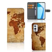 OnePlus 9 | Flip Cover | Wereldkaart OnePlus 9 | Flip Cover | Wereldkaart