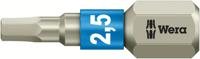Wera 3840/1 TS Bits Zeskant, RVS, Hex-Plus, 2.5 x 25 mm - 1 stuk(s) - 05071072001