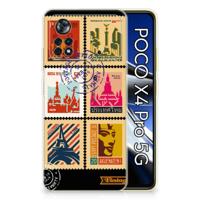 Xiaomi Poco X4 Pro 5G | Silliconen Back Cover | Postzegels