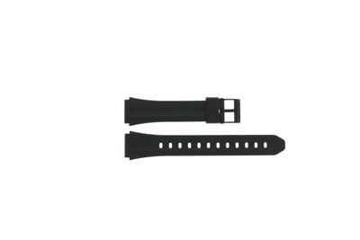Horlogeband Casio F-201 / F-201W / 10075268 Kunststof/Plastic Zwart 18mm