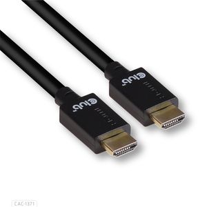 club3D CAC-1371 HDMI-kabel HDMI Aansluitkabel HDMI-A-stekker, HDMI-A-stekker 1.00 m Zwart 10K UHD, 8K UHD