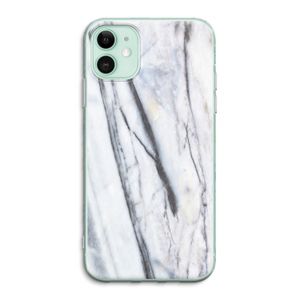 Gestreepte marmer: iPhone 11 Transparant Hoesje