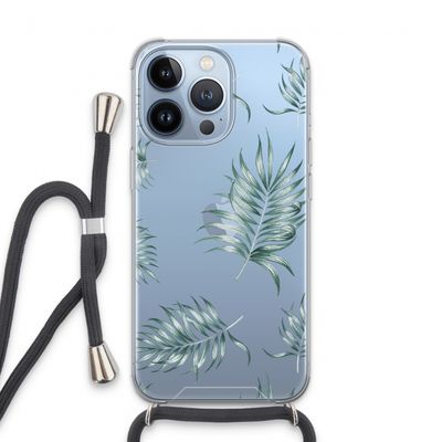 Simple leaves: iPhone 13 Pro Transparant Hoesje met koord