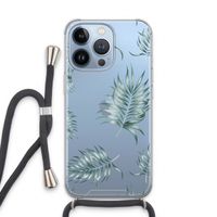 Simple leaves: iPhone 13 Pro Transparant Hoesje met koord