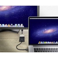 Renkforce RF-4769258 DisplayPort / DVI Adapter [1x Mini-DisplayPort stekker - 1x DVI-bus 24+5-polig] Zwart PVC-mantel 15.00 cm - thumbnail