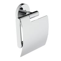 Wiesbaden Alonzo toiletrolhouder met klep chroom - thumbnail