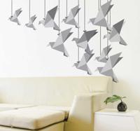 Muursticker origami vogels