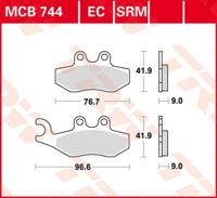 TRW Remblokken, en remschoenen voor de moto, MCB744 Allround organisch