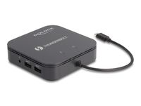 DeLOCK 87789 notebook dock & poortreplicator Bedraad Thunderbolt 3 Zwart - thumbnail