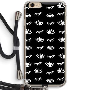 Eye pattern #3: iPhone 6 / 6S Transparant Hoesje met koord