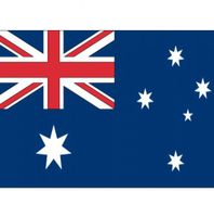 10x Stickertjes Australie vlag 10 cm   -