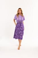 Lewis satin jacquard skirt - lila - 08613