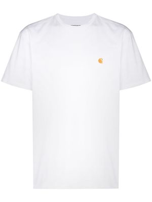 Carhartt WIP t-shirt Chase à logo brodé - Blanc