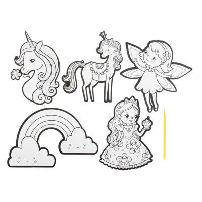 Creative Craft Group Kraskunst stickers - fantasiewereld, 6dlg.