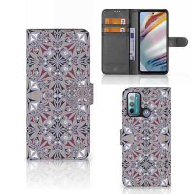 Motorola Moto G60 | Bookcase | Flower Tiles