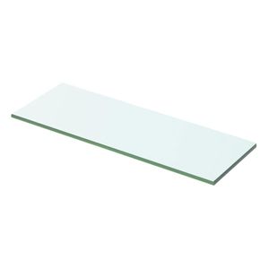 Wandschap transparant 50x12 cm glas