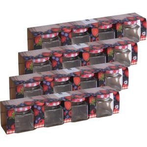 16x Inmaak/weckpot 75 ml met draaideksel