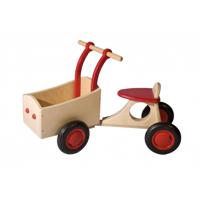 Van Dijk Toys Loopfiets met 4 wielen loop-bakfiets Junior Rood - thumbnail
