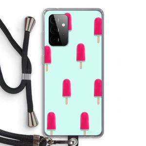 Waterijsje: Samsung Galaxy A72 5G Transparant Hoesje met koord