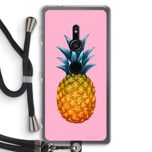 Grote ananas: Sony Xperia XZ2 Transparant Hoesje met koord