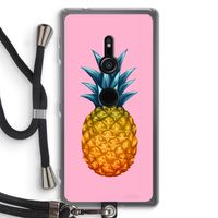 Grote ananas: Sony Xperia XZ2 Transparant Hoesje met koord