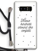 Confetti: Samsung Galaxy Note 8 Transparant Hoesje met koord