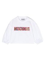 Moschino Kids sweat à logo imprimé - Blanc - thumbnail