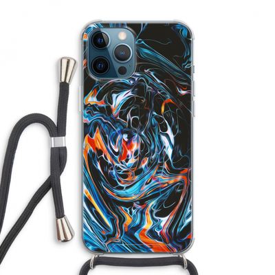 Black Unicorn: iPhone 12 Pro Max Transparant Hoesje met koord
