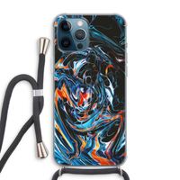 Black Unicorn: iPhone 12 Pro Max Transparant Hoesje met koord